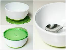 ชามทานอาหารเด็ก l OXO Tot Small and large bowl set green