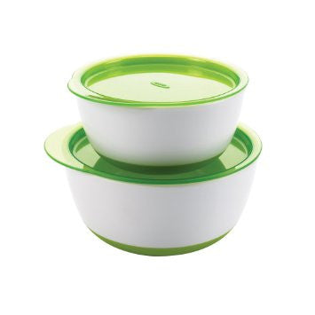 ชามทานอาหารเด็ก l OXO Tot Small and large bowl set green