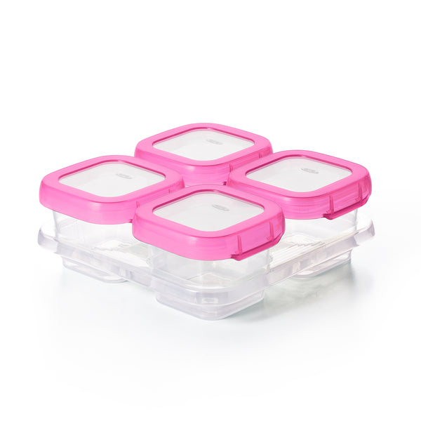 กล่องเก็บอาหารเด็ก ขนาด 4 ออนซ์ สีชมพู l OXO Tot Baby Blocks 4 oz. Pink