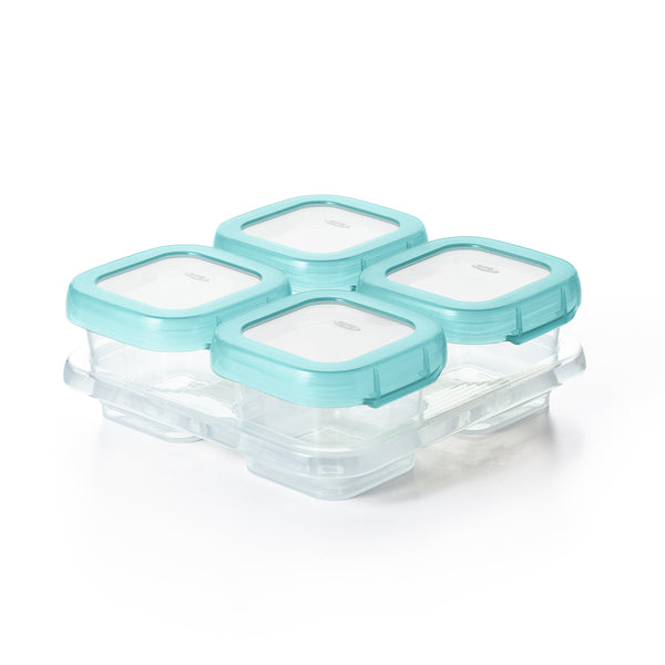 กล่องเก็บอาหารเด็ก ขนาด 4 ออนซ์ สีฟ้า l OXO Tot Baby Blocks 4 oz. Aqua