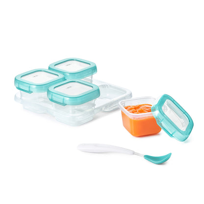 กล่องเก็บอาหารเด็ก ขนาด 4 ออนซ์ สีฟ้า l OXO Tot Baby Blocks 4 oz. Aqua
