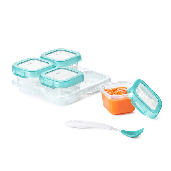 กล่องเก็บอาหารเด็ก ขนาด 4 ออนซ์ สีฟ้า l OXO Tot Baby Blocks 4 oz. Aqua