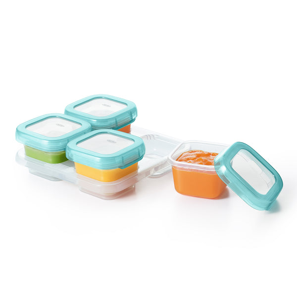 กล่องเก็บอาหารเด็ก ขนาด 4 ออนซ์ สีฟ้า l OXO Tot Baby Blocks 4 oz. Aqua