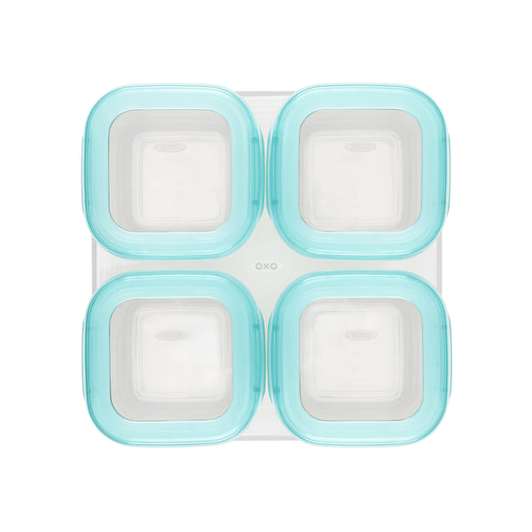 กล่องเก็บอาหารเด็ก ขนาด 4 ออนซ์ สีฟ้า l OXO Tot Baby Blocks 4 oz. Aqua