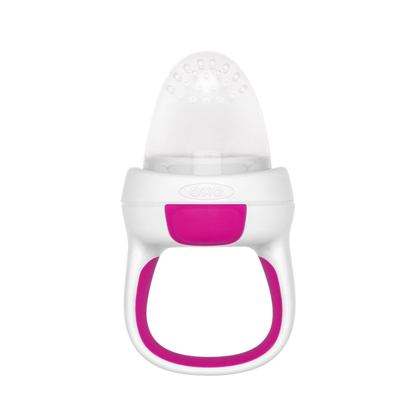 จุกซิลิโคนป้อนอาหารเด็ก สีชมพู l OXO Tot Teething Feeder Pink