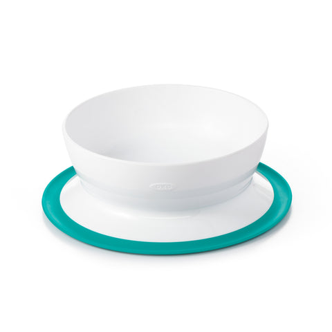 ชามอาหารเด็ก ที่ยึดติดกับโต๊ะ สีฟ้าน้ำทะเล l OXO Tot Stick & Stay Suction Bowl Teal