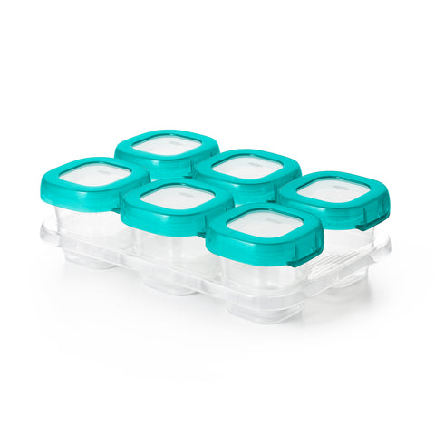กล่องเก็บอาหารเด็ก ขนาด 2 ออนซ์ สีฟ้าน้ำทะเล l OXO Tot Baby Blocks 2 oz. Teal