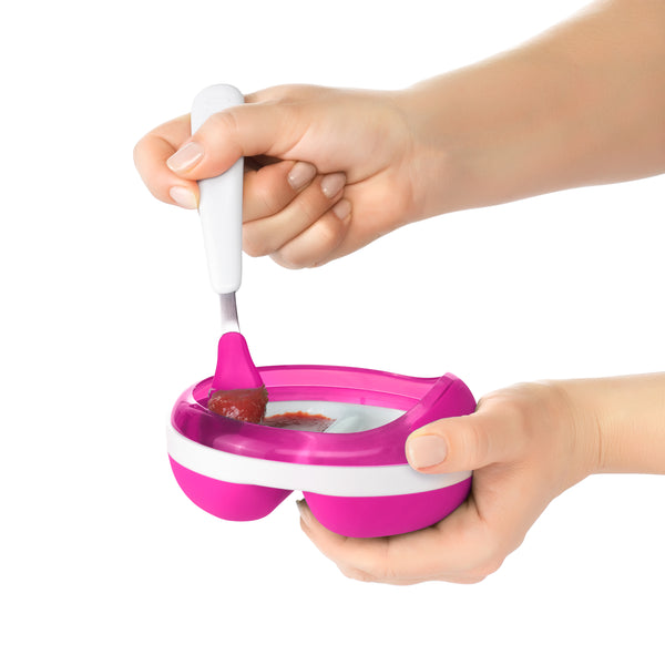 ช้อนป้อนอาหารเด็ก แพคคู่ สีชมพู | OXO Tot Feeding Spoon Set with Soft Silicone Pink