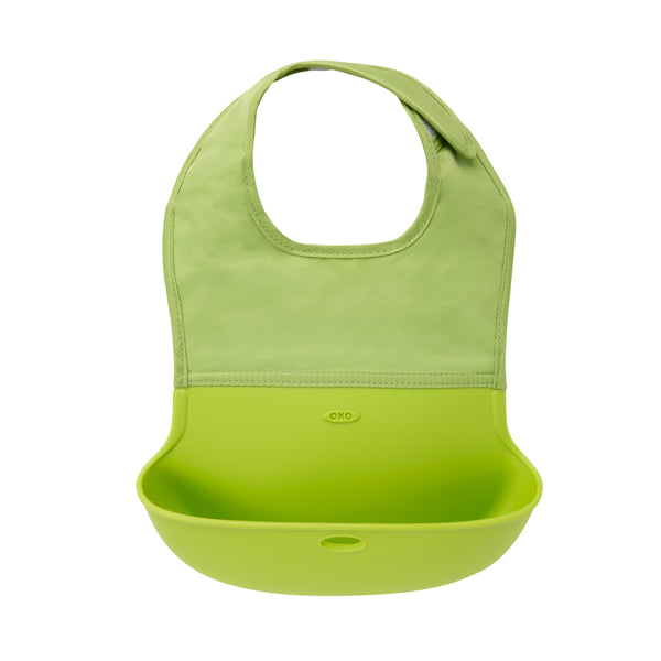 ผ้ากันเปื้อนเด็ก สีเขียว | OXO Tot Roll-Up Bib Green