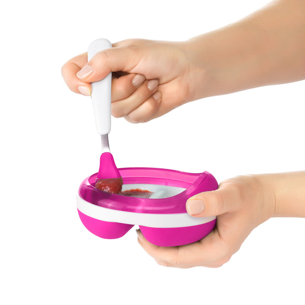 ช้อนป้อนอาหารเด็ก แบบพกพา สีชมพู | OXO Tot On the Go Feeding Spoon Pink