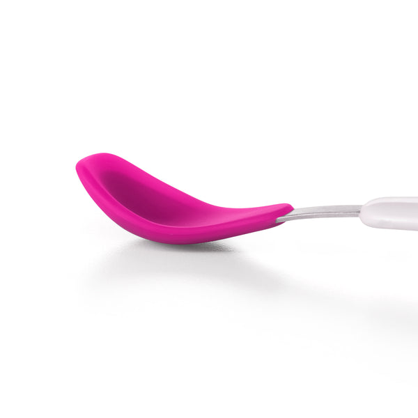 ช้อนป้อนอาหารเด็ก แบบพกพา สีชมพู | OXO Tot On the Go Feeding Spoon Pink